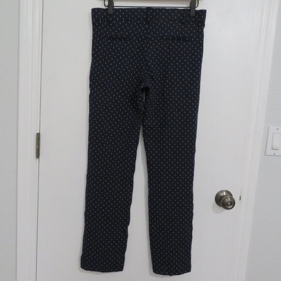 Betabrand Women Sz M Navy Red Light Blue Straight Leg Classic Dress Yoga Pants - Picture 2 of 7